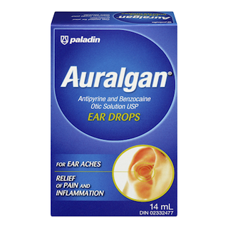 Auralgan Antipyrine & Benzocaine Otic Solution Ear Drops