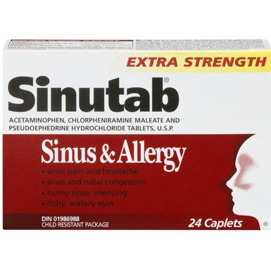 Sinutab Sinus & Allergy Extra Strength