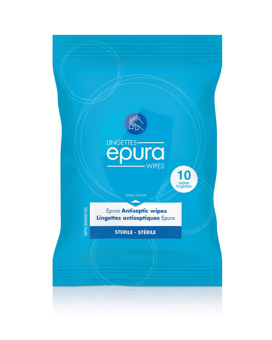 Epura Sterile Antiseptic Wipes - 72.7% alcohol