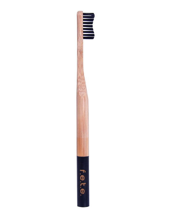 f.e.t.e. Bamboo Toothbrush - Charcoal - Medium Bristle