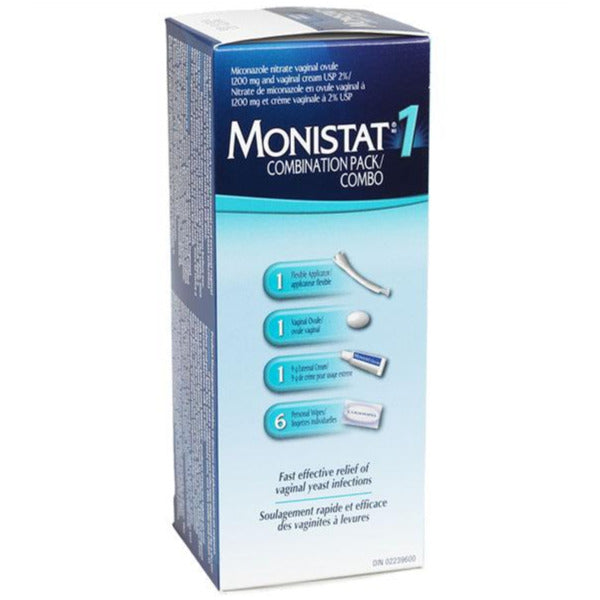 Monistat 1 Combination Pack with Wipes