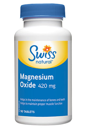 Swiss Natural Magnesium Oxide 420mg