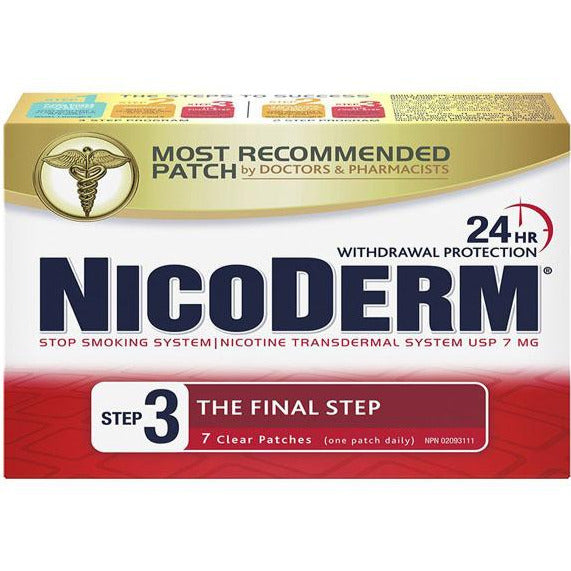 Nicoderm Stop Smoking System STEP 3 7 mg