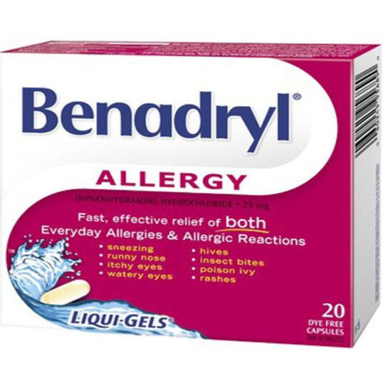 Benadryl Allergy Liquid-Gels 25 mg