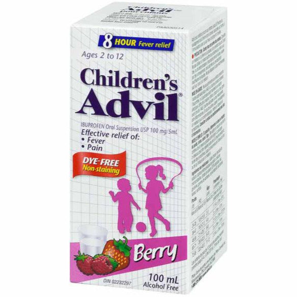 Children's Advil Oral Suspension Dye Free - Berry
