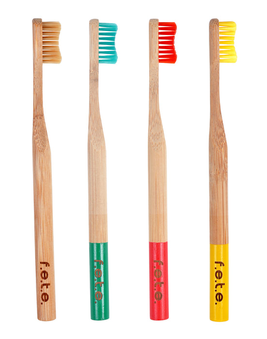 f.e.t.e. Multipack Bamboo Toothbrushes - Soft Bristle