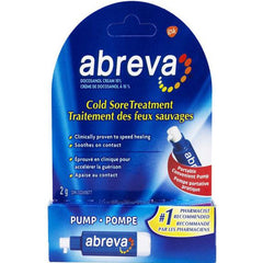 Abreva Cold Sore Treatment Pump Docosanol 10% Cream