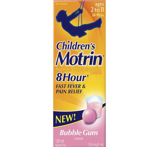 Children's Motrin Suspension - Bubble Gum