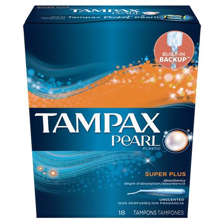 Tampax Pearl Super Plus Unscented Tampons