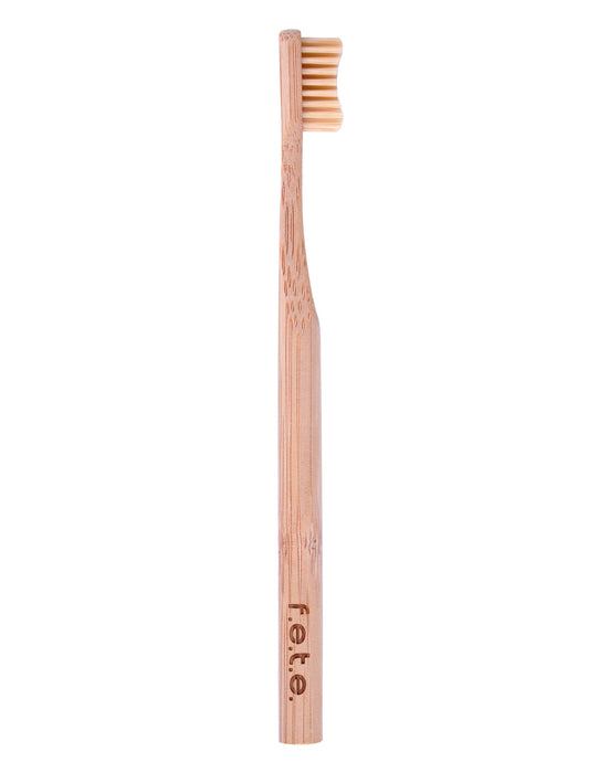 f.e.t.e. Bamboo Toothbrush - Natural - Medium Bristle