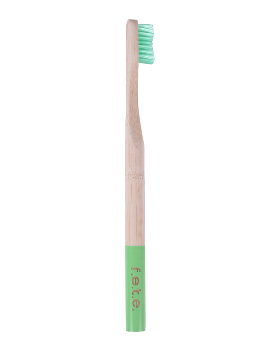 f.e.t.e. Bamboo Toothbrush - Green - Firm Bristle