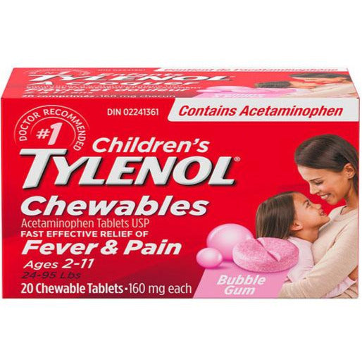 Children's Tylenol Chewables - Bubble Gum