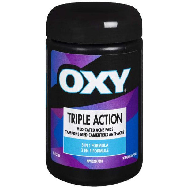 Oxy Triple Action Medicated Acne Pads