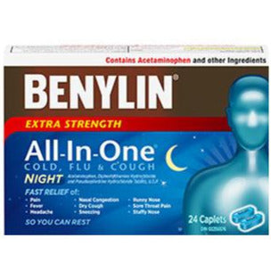 Benylin All-In-One Extra Strength Cold & Flu Night