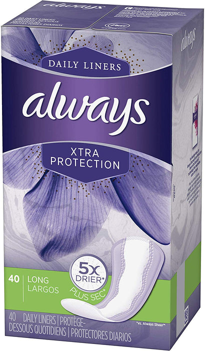 Always Xtra Protection Long Daily Liners