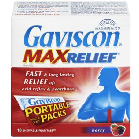 Gaviscon Max Relief Foamtabs - Berry Blend