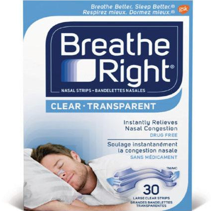 Breathe Right Nasal Strips - Clear