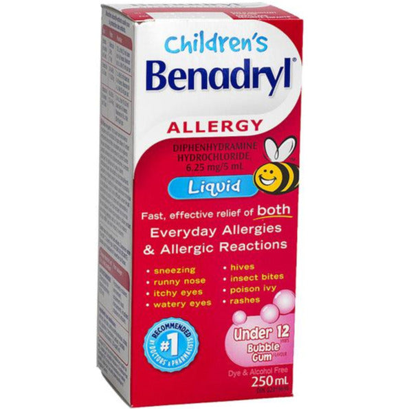 Benadryl Allergy Children's Liquid - Bubble Gum