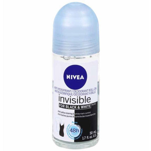 Nivea Black & White Invisible Anti-Perspirant Roll-on - Water Lily