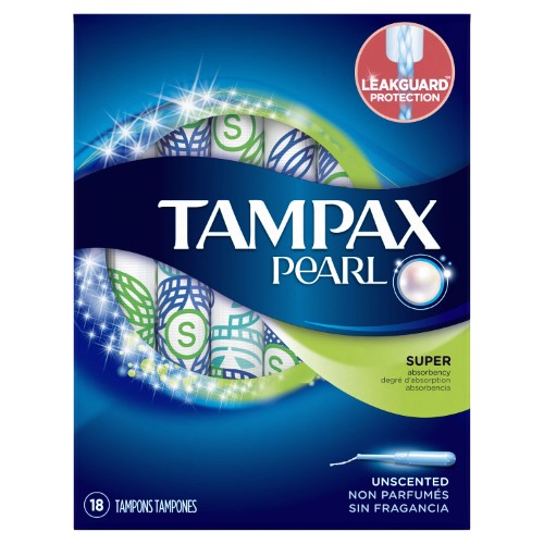 Tampax Pearl Super Unscented Tampons