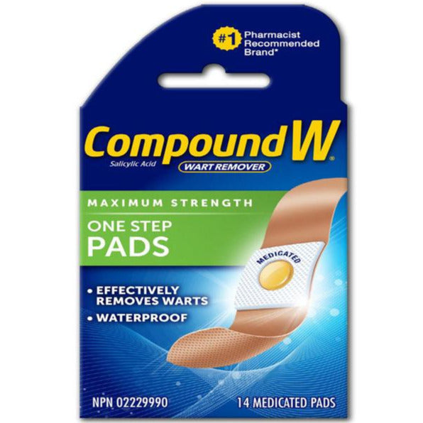 Compound W One Step Wart Remover Pads