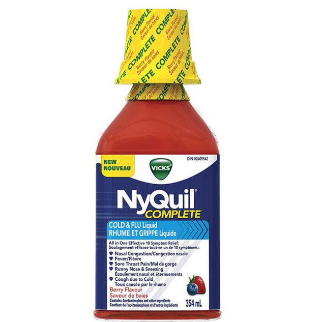Vicks NyQuil Complete Cold & Flu Liquid - Berry