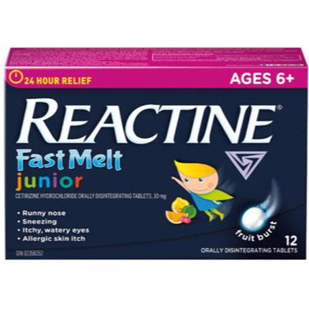 Reactine Allergy Junior Fast Melt Tablets
