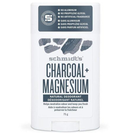 Schmidt's Charcoal + Magnesium Aluminum-Free Natural Deodorant Stick