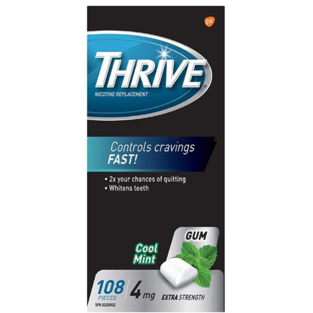 Thrive Gum 4mg Regular Strength Nicotine Replacement