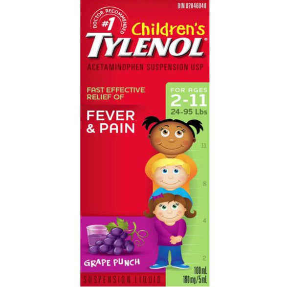 Children's Tylenol Fever & Pain - Grape