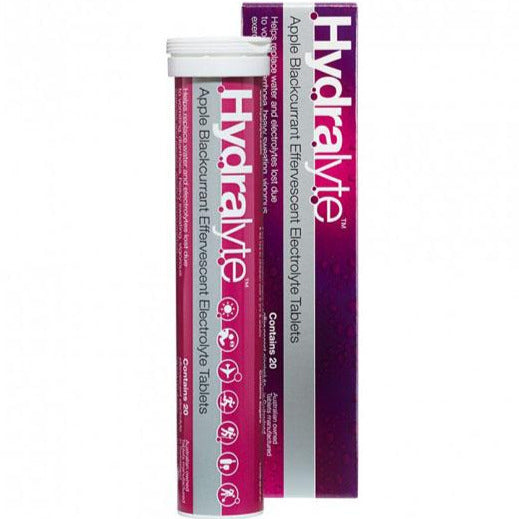 Hydralyte Effervescent Electrolyte Tablets - Apple Blackcurrant