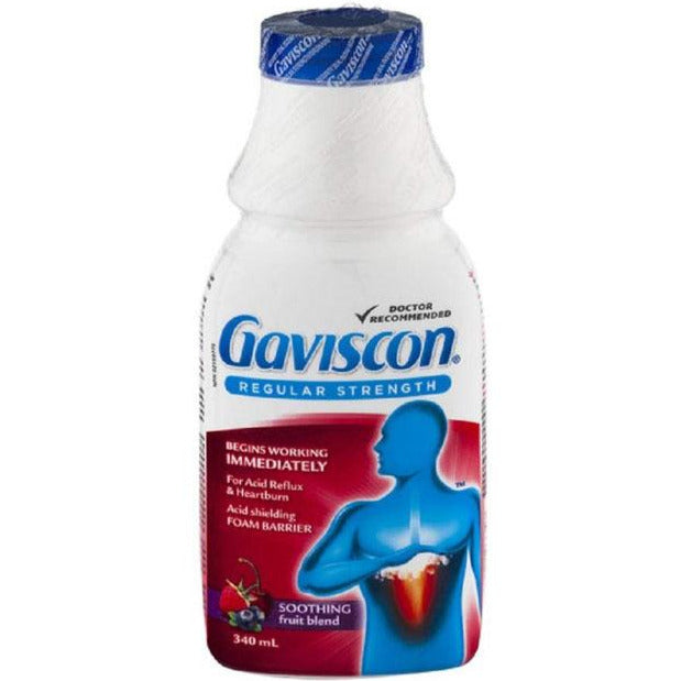 Gaviscon Regular Strength Liquid Antacid - Fruit