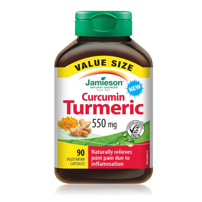 Jamieson Turmeric Curcumin 550 mg Value Size