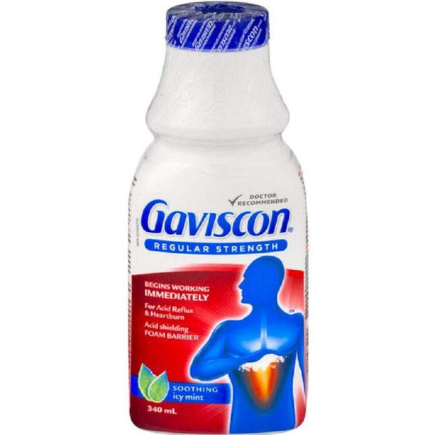 Gaviscon Regular Strength Liquid Antacid - Icy Mint