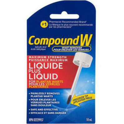 Compound W Wart Remover Plus Liquid Maximum Strength for Plantar Warts