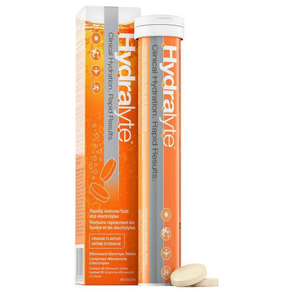 Hydralyte Effervescent Electrolyte Tablets - Orange