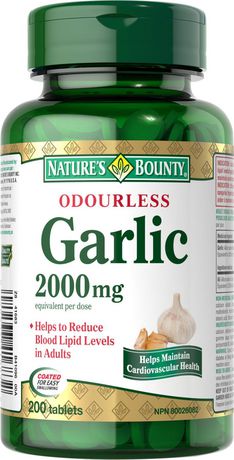 Nature's Bounty Odourless Garlic 2000 mg