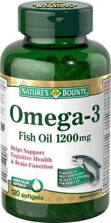 Nature's Bounty Omega 3 Fish Oil 1200 mg