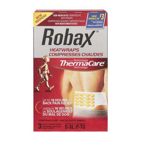 Robax Heatwraps Lower Back and Hips - One Size
