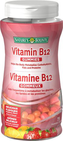 Nature's Bounty Vitamin B12 250 mcg Gummies - Mixed Berry & Fruit