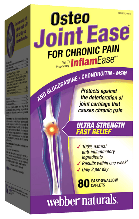 Webber Naturals Osteo Joint Ease with Inflamease and Glucosamine Chondroitin MSM