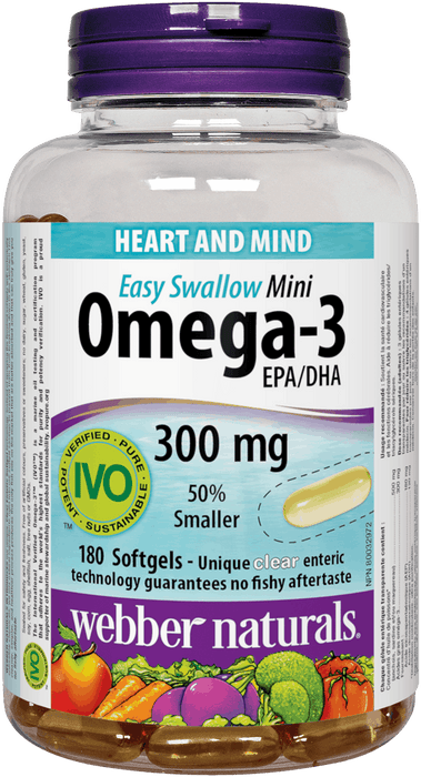 Webber Naturals Omega-3 EPA/DHA 300 mg Softgels