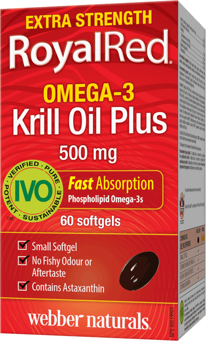 Webber Naturals RoyalRed Omega-3 Krill Oil Plus 500 mg