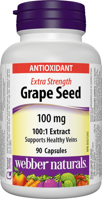 Webber Naturals Grape Seed 100 mg Extra Strength