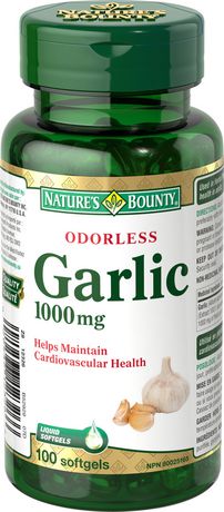 Nature's Bounty Odorless Garlic Softgels 1000mg