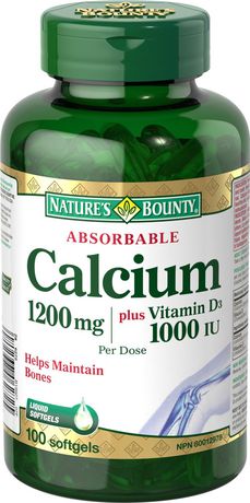 Nature's Bounty Absorbable Calcium With Vitamin D3