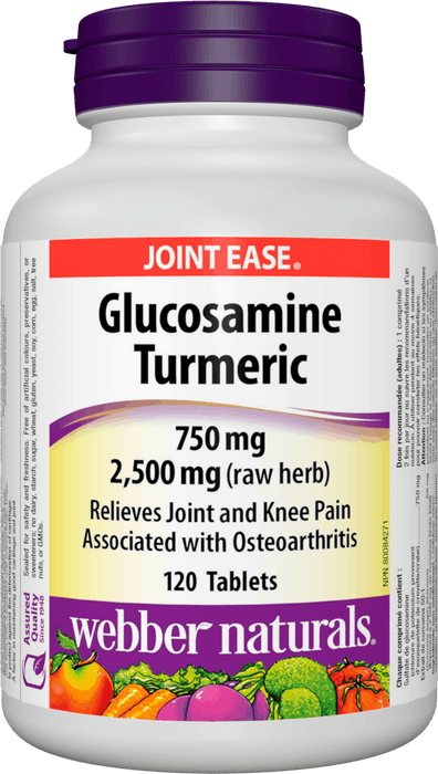 Webber Naturals Glucosamine Turmeric 750 mg/2500 mg