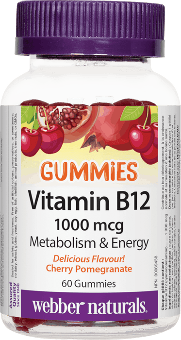 Webber Naturals Vitamin B12 1000 mcg Gummies