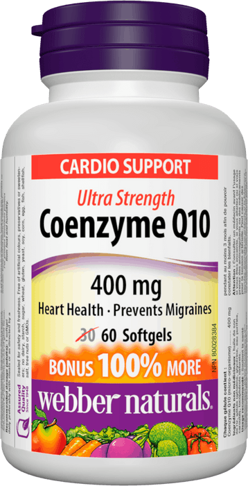 Webber Naturals Coenzyme Q10 400 mg - Bonus pack