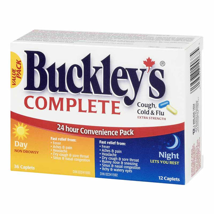Buckley's Cough, Cold & Flu 24-Hour Relief Pack - Extra Strength